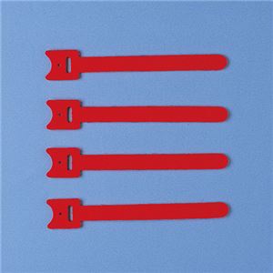 （まとめ）サンワサプライ ケーブルタイ（面ファスナー） CA-MF1RN【×10セット】