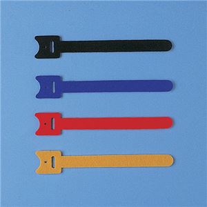 （まとめ）サンワサプライ ケーブルタイ（面ファスナー） CA-MF1SETN【×10セット】
