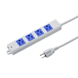 （まとめ）サンワサプライ 工事物件タップ TAP-K4N-3BL【×2セット】