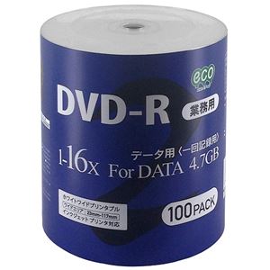 （まとめ）磁気研究所 業務用DVD-R 4.7GB 50枚エコパック データ用 16倍速対 ワイドプリンタブル対応詰め替え用エコパック DR47JNP100_BULK4【×2セット】