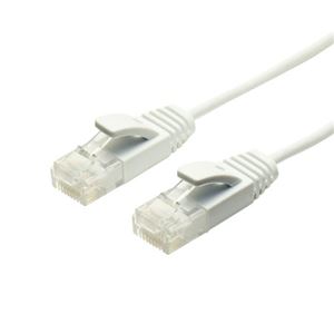 （まとめ）ミヨシ スーパースリムLANケーブル CAT.6 0.15m 白 TWS-S61／WH【×10セット】