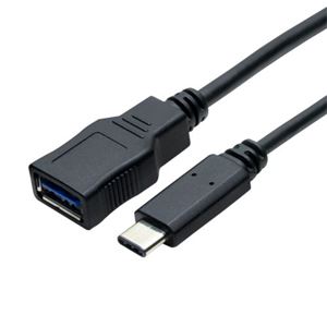 （まとめ）ミヨシ USB3.1変換ブラック C-Aコネクタ 0.15m 黒 USB-CA3／BK【×3セット】
