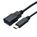 （まとめ）ミヨシ USB3.1変換ブラック C-Aコネクタ 0.15m 黒 USB-CA3／BK【×3セット】