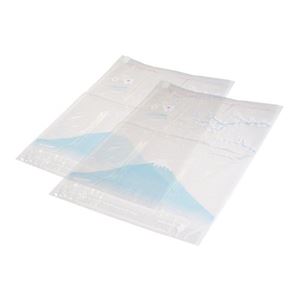 （まとめ）ミヨシ 和柄圧縮袋 青富士 2枚入り MBZ-JA／BL【×3セット】