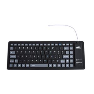 （まとめ）サンコー しっかりふにゃふにゃキーボード2 SFTSLT3B【×3セット】