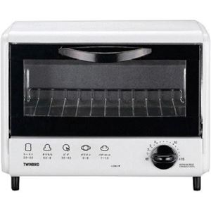 （まとめ）ツインバード オーブントースター ホワイト TS-4033W【×2セット】