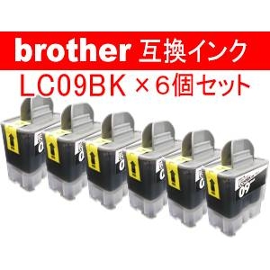 エステー産業株式会社 brother用互換インク 6個セット AS-LC-09BK ブラック