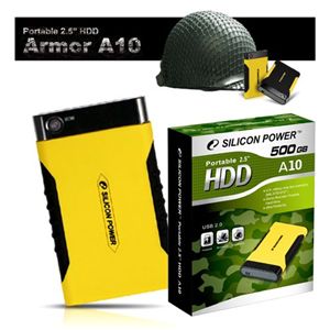 SiliconPower ポータブル・ハードディスク・ドライブ 250GB Armor A10