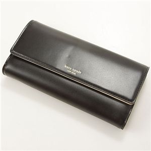 KATE SPADE（ケイトスペード）レザー長財布 MARIA 086 PWRU0072 Black/Porcelain