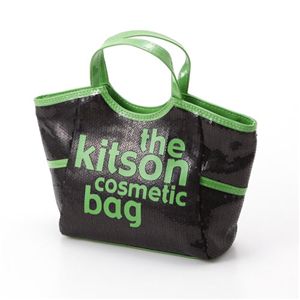 kitson（キットソン） コスメティック バッグ KSG0142・Black×Green