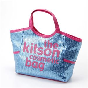 kitson（キットソン） スパンコールコスメティックバッグ（SEQUIN COSMETIC TOTE）KSG0148 Blue×Pink