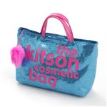 kitson(キットソン) バッグinバッグ GLITTER MATERIAL COSMETIC BAG KSG0174・Blue×Pink