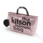 kitson(キットソン) バッグinバッグ GLITTER MATERIAL COSMETIC BAG KSG0177・Pink×Black