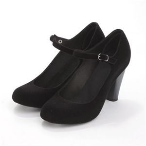 melissa（メリッサ） ラバー ドールパンプス ASHIA Black Flock EUR 39 （24.5-25.0cm）