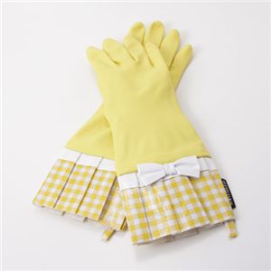 GLOVEABLES(グローバブルズ) ウォッシンググローブ 501G・【GINGHAM】Yellow/WhiteBow