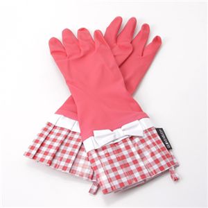 GLOVEABLES(グローバブルズ) ウォッシンググローブ 504G・【GINGHAM】Red/WhiteBow