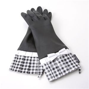 GLOVEABLES(グローバブルズ) ウォッシンググローブ 505G・【GINGHAM】Black/WhiteBow