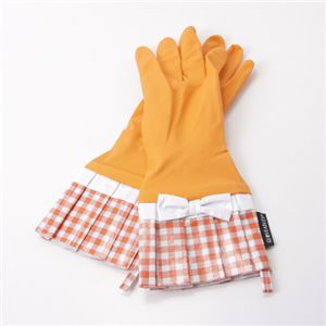 GLOVEABLES(グローバブルズ) ウォッシンググローブ 507G・【GINGHAM】Citrus/WhiteBow