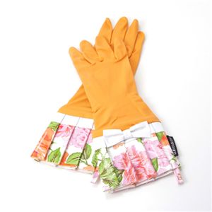 GLOVEABLES(グローバブルズ) ウォッシンググローブ 507D・【PEACHY ROSE】Citrus/WhiteBow