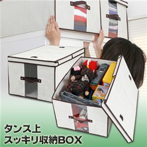 タンス上スッキリ収納BOX 2個組