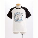 PEANUTS スヌーピー半袖ヴィンテージプリントTシャツ C柄 ホワイト×ブラック Lサイズ