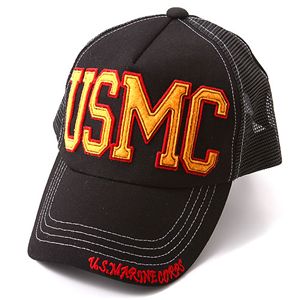 HOUSTON　USMCメッシュキャップ ブラック 