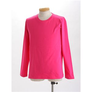 ユニセックス長袖Tシャツ L トロピカルピンク
