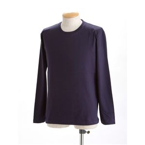 ユニセックス長袖Tシャツ 150 ネイビー