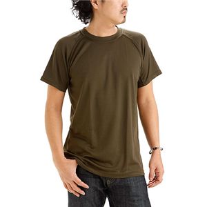  銀パワー加齢臭防止吸汗速乾半袖Tシャツ M オリーブ【自衛隊（JSDF）採用の“防臭”Tシャツ）】