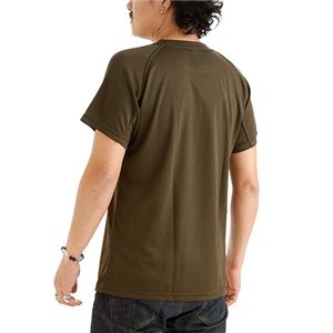 銀パワー加齢臭防止吸汗速乾半袖Tシャツ XL オリーブ【自衛隊（JSDF）採用の“防臭”Tシャツ）】