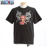 むかしむかし ワンピースコレクション 和柄半袖Tシャツ  S-2438/チョッパー双龍 黒LL