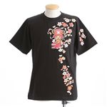 むかしむかし ワンピースコレクション 和柄半袖Tシャツ  S-2441/チョッパー弁財天 黒3L