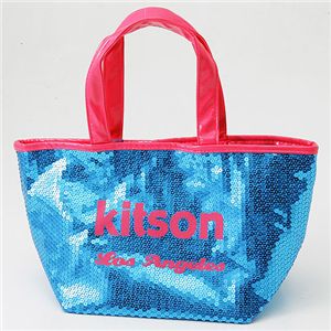 KITSON（キットソン） スパンコール ミニ トートバッグ 3558 アクア/ピンク