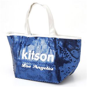 KITSON（キットソン） スパンコール ミニ トートバッグ 3559 ネイビー/ホワイト