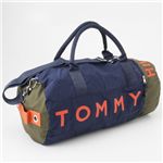 TOMMY HILFIGER（トミーヒルフィガー）ボストンバッグ L500039 グリーン/ネイビー