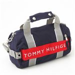 TOMMY HILFIGER（トミーフィルフィガー）マイクロミニダッフルバッグ MICRO MINI DUFFLE L200150-467 Navy×Red