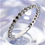 0.5ctブラックダイヤリング 指輪  エタニティリング 13号