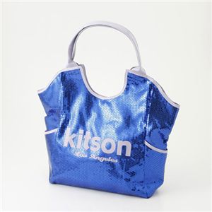 kitson（キットソン） トートバッグ Sequin Tote 3923・ブルー×ラベンダー