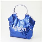 kitson（キットソン） トートバッグ Sequin Tote 3923・ブルー×ラベンダー