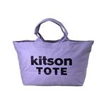 kitson(キットソン) キャンバスビッグトート 3368 ライトパープル/ダークパープル