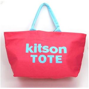 kitson(キットソン) キャンバスビッグトート 3140 レッド/ライトブルー