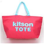 kitson(キットソン) キャンバスビッグトート 3140 レッド/ライトブルー