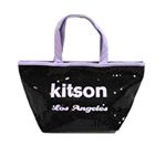 kitson(キットソン) シークインミニトート 3930 ブラック/ラベンダー