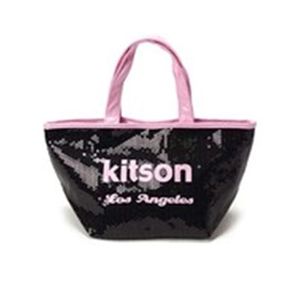 kitson(キットソン) シークインミニトート 3562 ブラック/ピンク