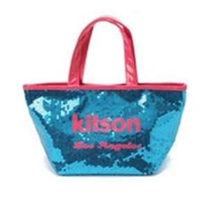 kitson(キットソン) シークインミニトート 3558 ブルー/ピンク