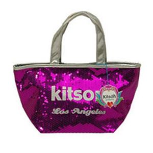 kitson(キットソン) シークインミニトート 3604 フーシア/シルバー