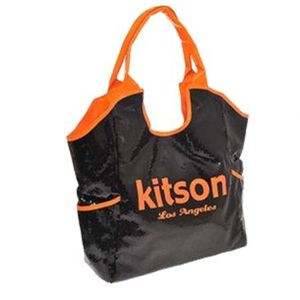 kitson(キットソン) シークイントート 3566 ブラック/ネオンオレンジ