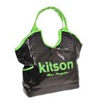 kitson(キットソン) シークイントート 3568 ブラック/ネオングリーン