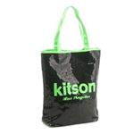 kitson(キットソン) シークインサマートート 3573 ブラック/ネオングリーン