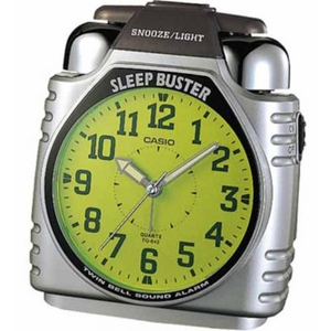 CASIO（カシオ） デスクトップクロック[SLEEP BUSTER] TQ-642-8JF シルバー